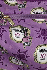 LOUNGEFLY Disney Tangled Rapunzel Cosplay Double Strap Shoulder Bag