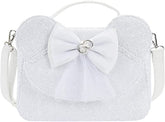 LOUNGEFLY Disney Minnie Sequin Wedding Crossbody Bag