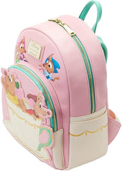 LOUNGEFLY Cinderella Gus and Jaq Teacup Double Strap Shoulder Bag