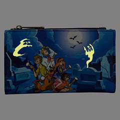 LOUNGEFLY Scooby-Doo Monster Chase Glow in the Dark Flap Wallet