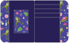 LOUNGEFLY Disney Princess And The Frog Tiana's Palace Zip Around Wallet- Fashion Cosplay Disney bound Cute Wallets