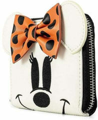 LOUNGEFLY Disney Ghost Minnie Glow-in-the-dark Ziparound Wallet