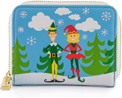 LOUNGEFLY Elf Buddy & Friends Zip Around Wallet- Christmas Cosplay Cute Wallets