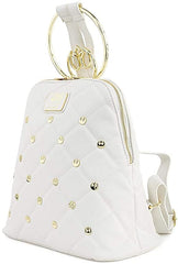 LOUNGEFLY Star Wars White Gold Rebel Hardware Mini Backpack