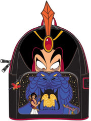 LOUNGEFLY Disney Jafar Villains Scene Womens Double Strap Shoulder Bag Purse