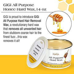 GiGi All Purpose Hair Removal Hard Wax for All Skin Types, 14 oz