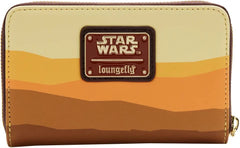 LOUNGEFLY Star Wars Lands Jakku Zip Around Wallet Star Wars One Size