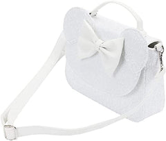 LOUNGEFLY Disney Minnie Sequin Wedding Crossbody Bag