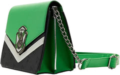 LOUNGEFLY Harry Potter Slytherin Chain Strap Crossbody Bag