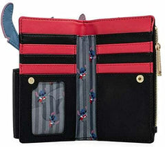 LOUNGEFLY Disney Vampire Stitch Bowtie Wallet