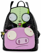 LOUNGEFLY Nickelodeon Invader Zim Gir Pig Doom Womens Double Strap Shoulder Bag Purse