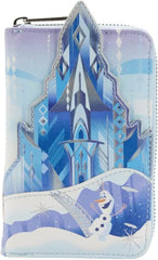 LOUNGEFLY Disney Frozen Princess Castle Zip Around Wallet Frozen One Size
