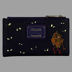 LOUNGEFLY Scooby-Doo Monster Chase Glow in the Dark Flap Wallet