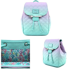 LOUNGEFLY Little Mermaid Ombre Scales Mini Backpack