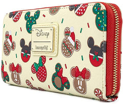 LOUNGEFLY Mickey Mouse Christmas Cookies Wallet