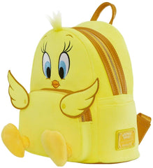 LOUNGEFLY Looney Tunes Tweety Plush Womens Double Strap Shoulder Bag Purse