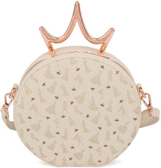 LOUNGEFLY Disney Ultimate Princess Metal Crown Crossbody
