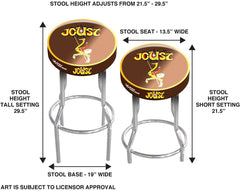 ARCADE1UP Stool Adjustable Height 21.5 inches to 29.5 inches (Joust)