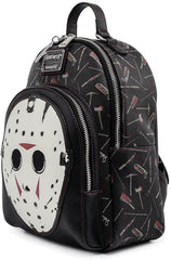LOUNGEFLY Friday the 13th Jason Mask Womens Double Strap Shoulder Bag Purse