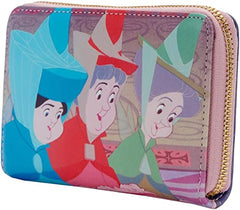 LOUNGEFLY Disney Sleeping Beauty Zip Around Wallet Sleeping Beauty One Size