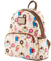 LOUNGEFLY Disney Chip and Dale Snackies All Over Print Womens Double Strap Shoulder Bag Purse