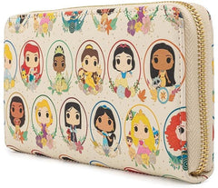 LOUNGEFLY Disney Princess Circles Zip Around Wallet