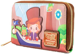 LOUNGEFLY Charlie and the Chocolate Factory Wonka 50th Anniversary Faux Leather Wallet