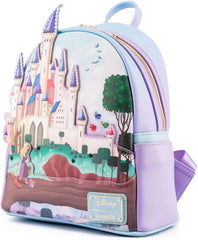 LOUNGEFLY Disney Princess Castle Series Sleeping Beauty Womens Mini Backpack