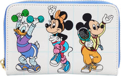 LOUNGEFLY Disney Mousercise Zip Around Wallet