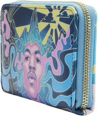 LOUNGEFLY Jimi Hendrix Psychedlic Glow Zip Around Wallet