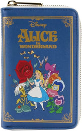 LOUNGEFLY Disney Aiw Classic Book Zip Around Wallet Alice In Wonderland One Size