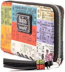 LOUNGEFLY The Beatles Ticket Stubs Faux Leather Wallet