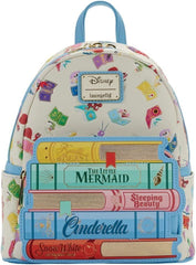 LOUNGEFLY Disney Princess Books Classics Womens Double Strap Shoulder Bag Purse