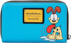 LOUNGEFLY Nickelodeon Garfield Loves Lasagna Zip Around Wallet