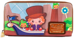 LOUNGEFLY Charlie and the Chocolate Factory Wonka 50th Anniversary Faux Leather Wallet
