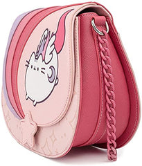 LOUNGEFLY Pusheen Unicorn Ombre Chain Strap Crossbody Bag