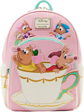 LOUNGEFLY Cinderella Gus and Jaq Teacup Double Strap Shoulder Bag
