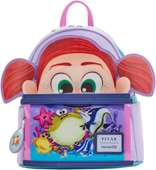 LOUNGEFLY Disney Pixar Moments Finding Nemo Darla Womens Double Strap Shoulder Bag Purse
