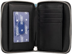 Loungefly DC Superheroes Chibi Lineup Faux Leather Zip Around Wallet