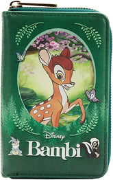 LOUNGEFLY Disney Classic Books Bambi Ziparound Wallet