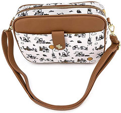 LOUNGEFLY Disney Winnie The Pooh Line Drawing Crossbody Bag Purse