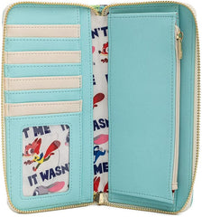 LOUNGEFLY Disney Zootopia Chibi Group Zip Around Wallet