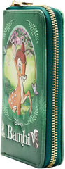 LOUNGEFLY Disney Classic Books Bambi Ziparound Wallet