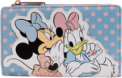 LOUNGEFLY Disney Minnie & Daisy Pastel Color Block Wallet