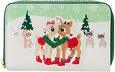 LOUNGEFLY Rudolph Merry Couple Zip-Around Wallet