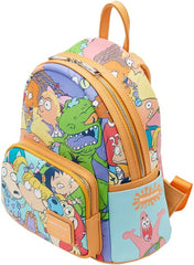 LOUNGEFLY Nickelodeon Nick 90's Color Block Double Strap Shoulder Bag