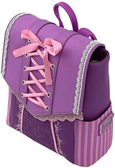 LOUNGEFLY Disney Tangled Rapunzel Cosplay Double Strap Shoulder Bag
