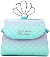LOUNGEFLY Little Mermaid Ombre Scales Shell Handle Crossbody