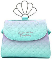 LOUNGEFLY Little Mermaid Ombre Scales Shell Handle Crossbody