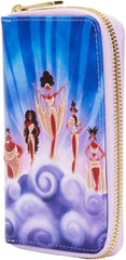 LOUNGEFLY Disney Hercules Muses Clouds Zip Around Wallet Hercules One Size